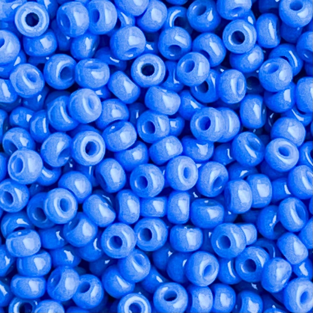 Rocalla Miyuki #8 Duracoat Opaque Dyed Bright Blue - Image 1