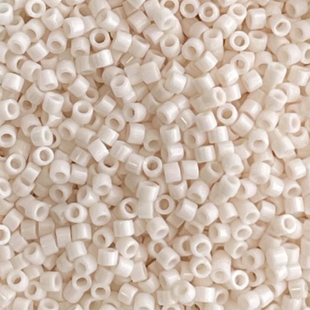 Delica Bead Opaque Bisque White