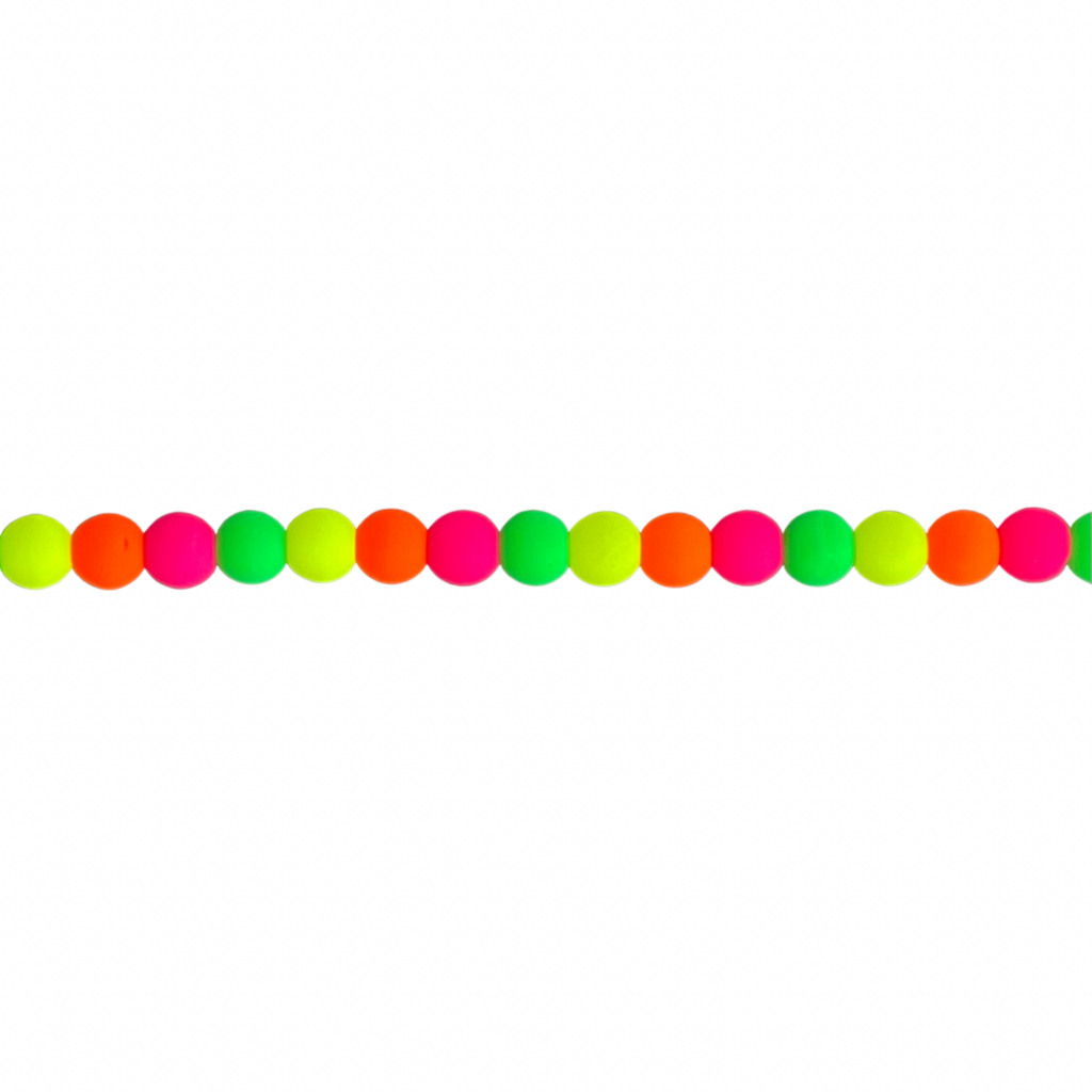Round Bead 4mm Neon 40bds/str