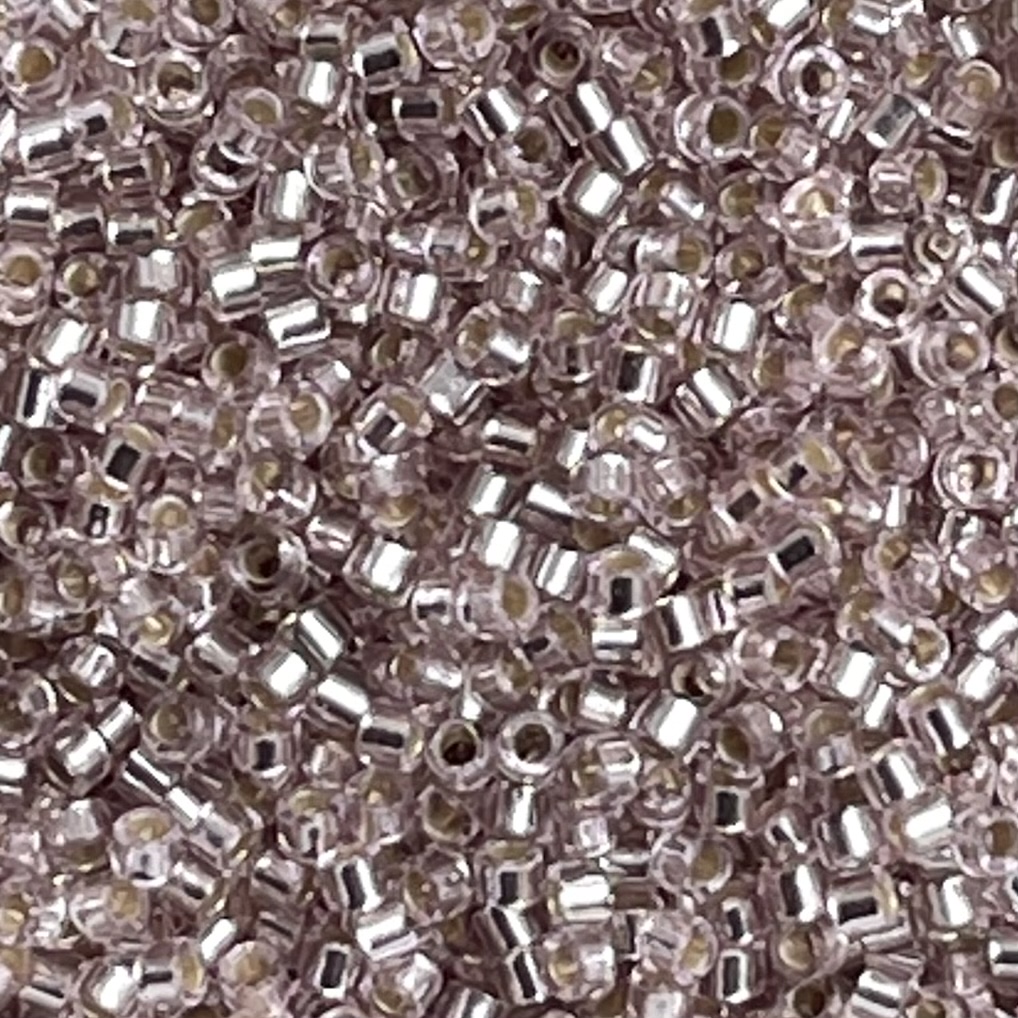 Delica Bead SilverLined Pale Blush