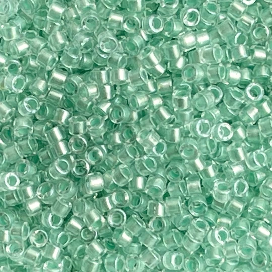 Delica Bead Mint Pearl Lined Glacier Blue - Image 1