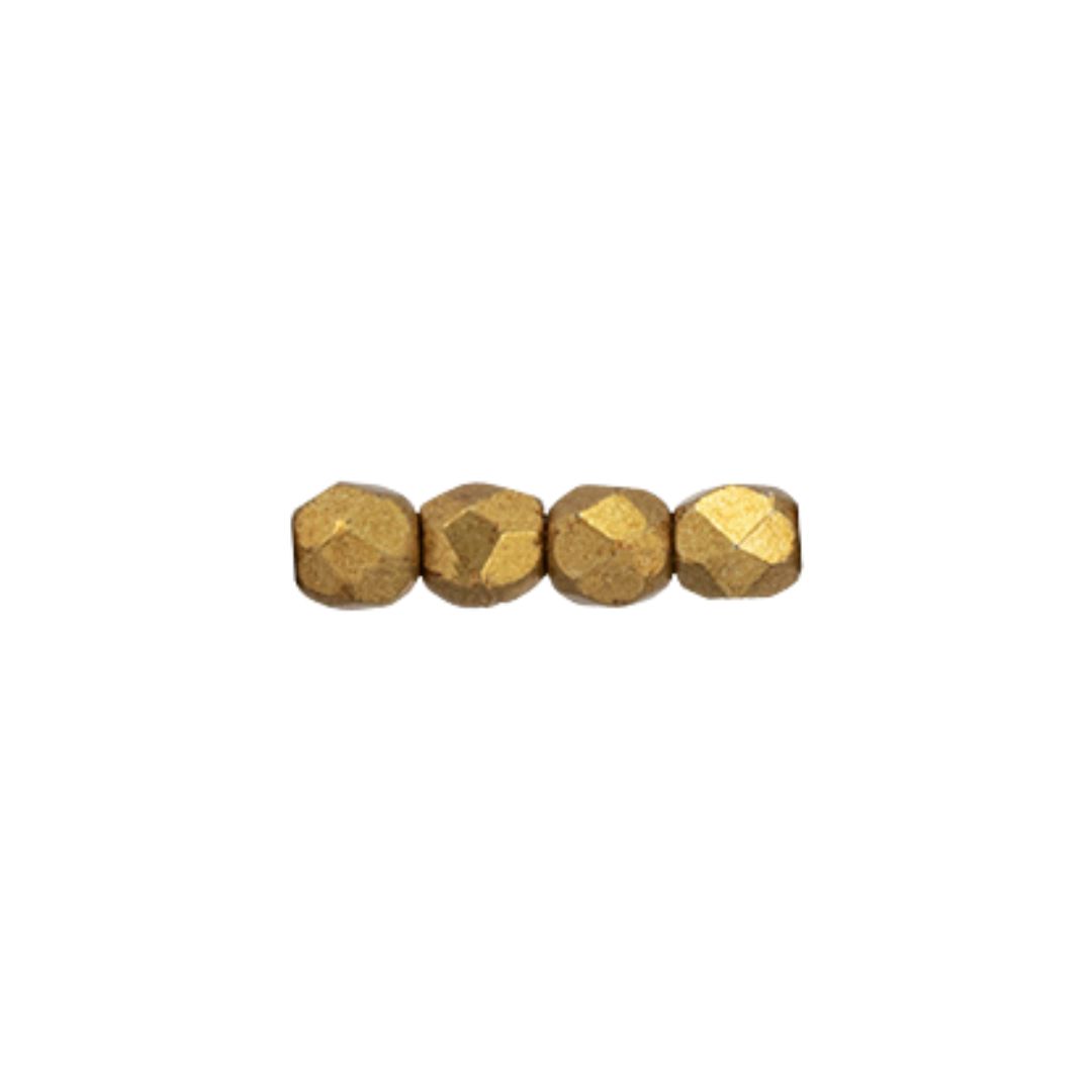 FirePolish 2mm  Saturated Metallic Ceylon Yellow 50bds/str - Image 1