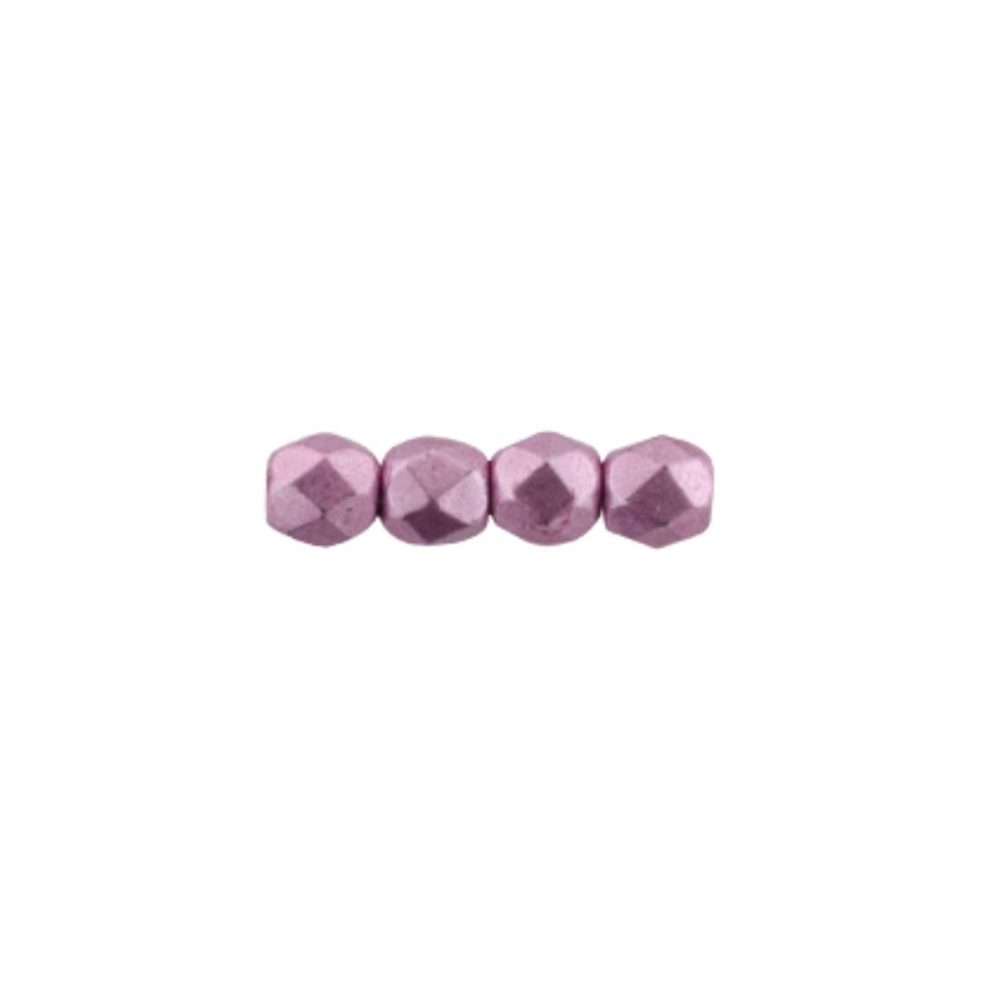 FirePolish 2mm Sueded Gold Orchid 50 bds/str - Image 1