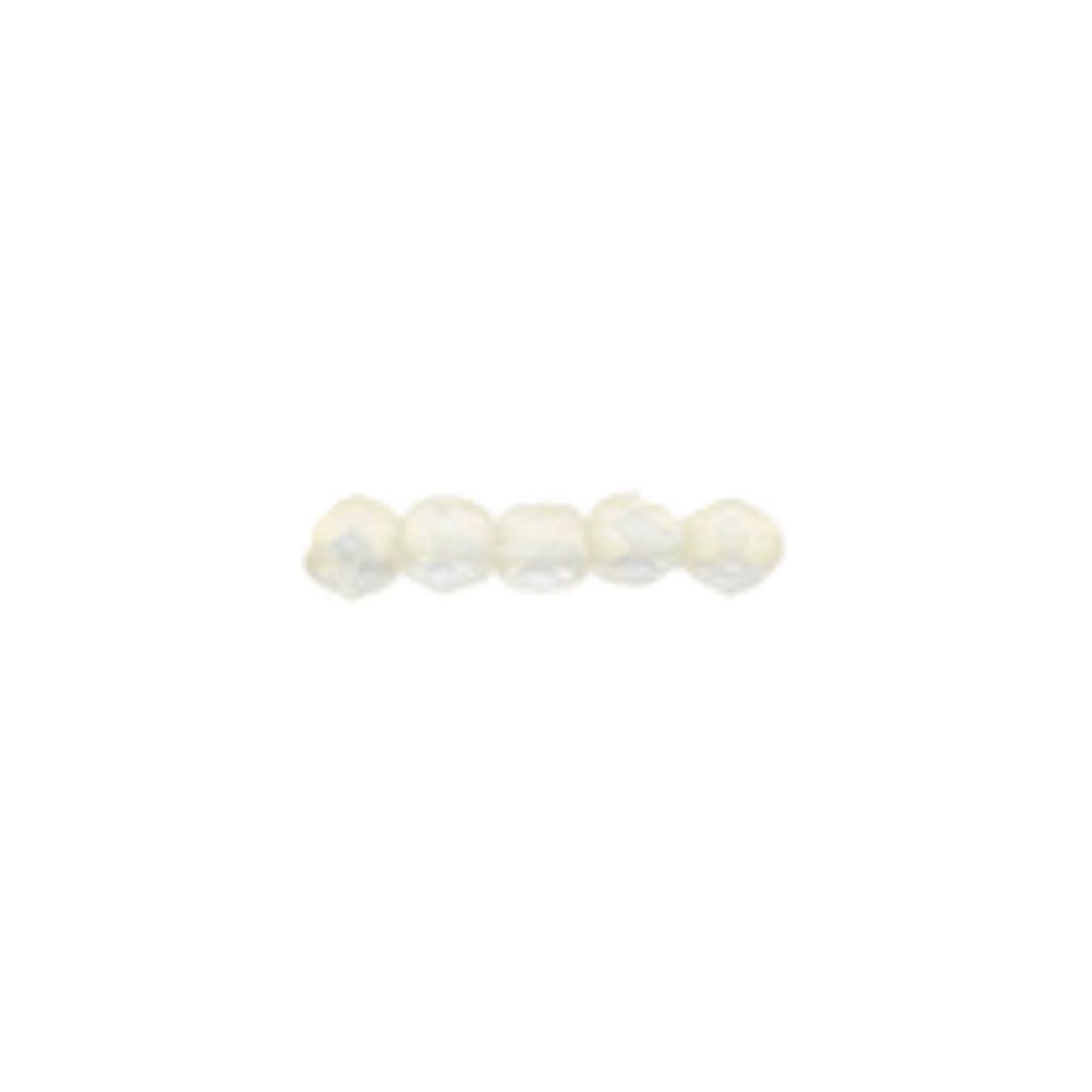FirePolish 2mm Sueded Gold Crystal 50bds/str - Image 1