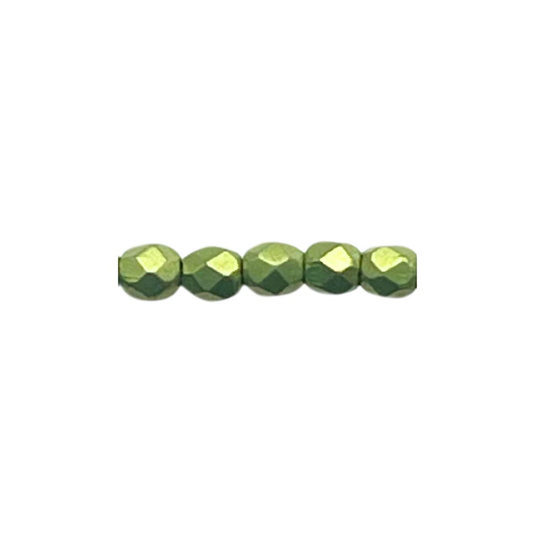FirePolish 3mm Saturated Metallic Lime Punch 50bds/str - Image 1