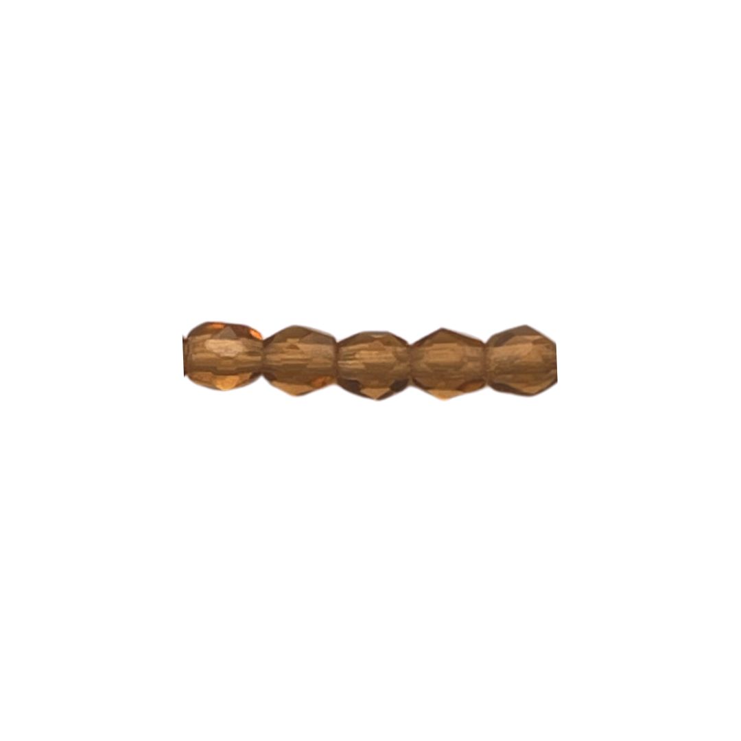 FirePolish 3mm Smoky Topaz 50bds/str - Image 1