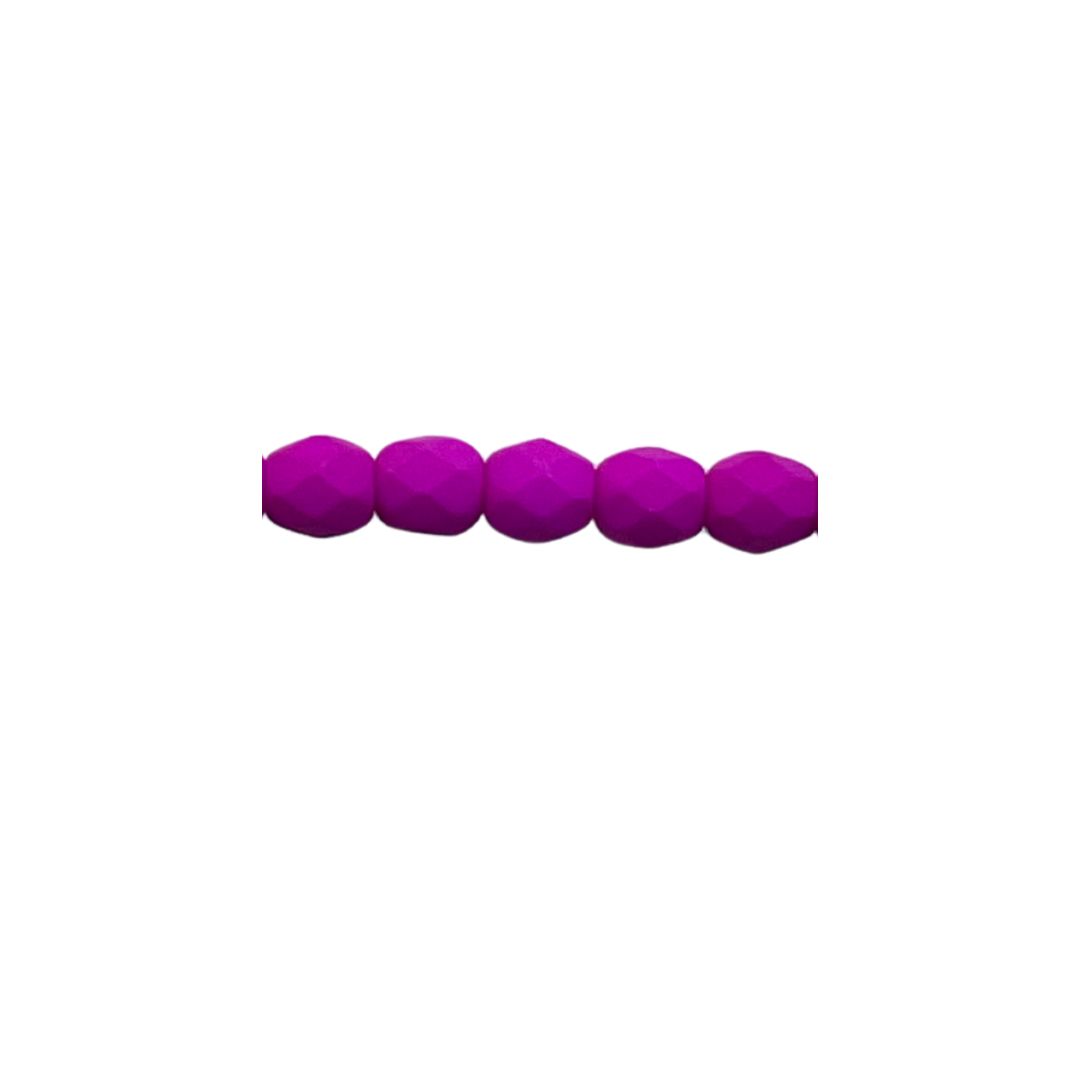 FirePolish 3mm Neon Purple 50bds/str - Image 1