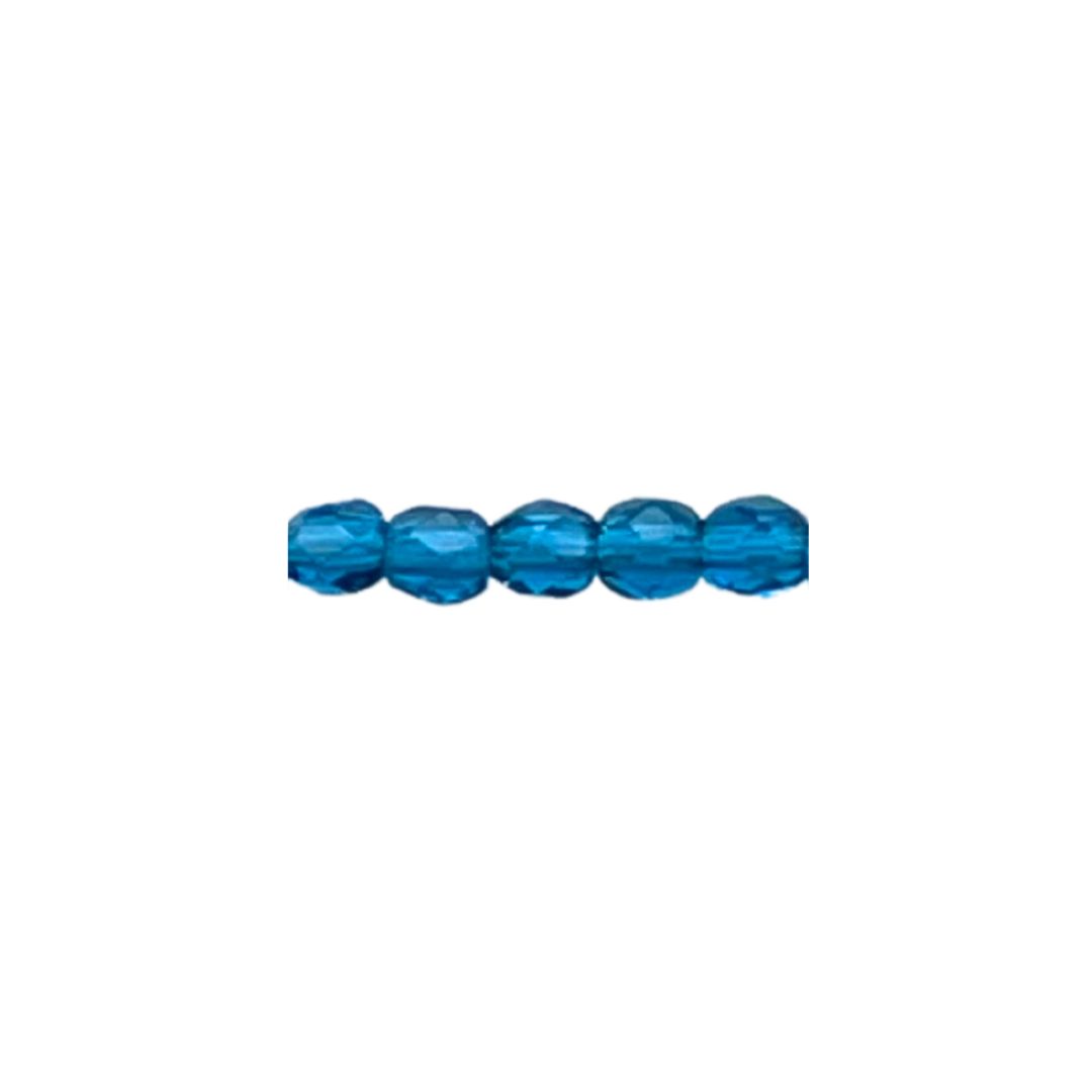 FirePolish 3mm Capri Blue 50bds/str - Image 1