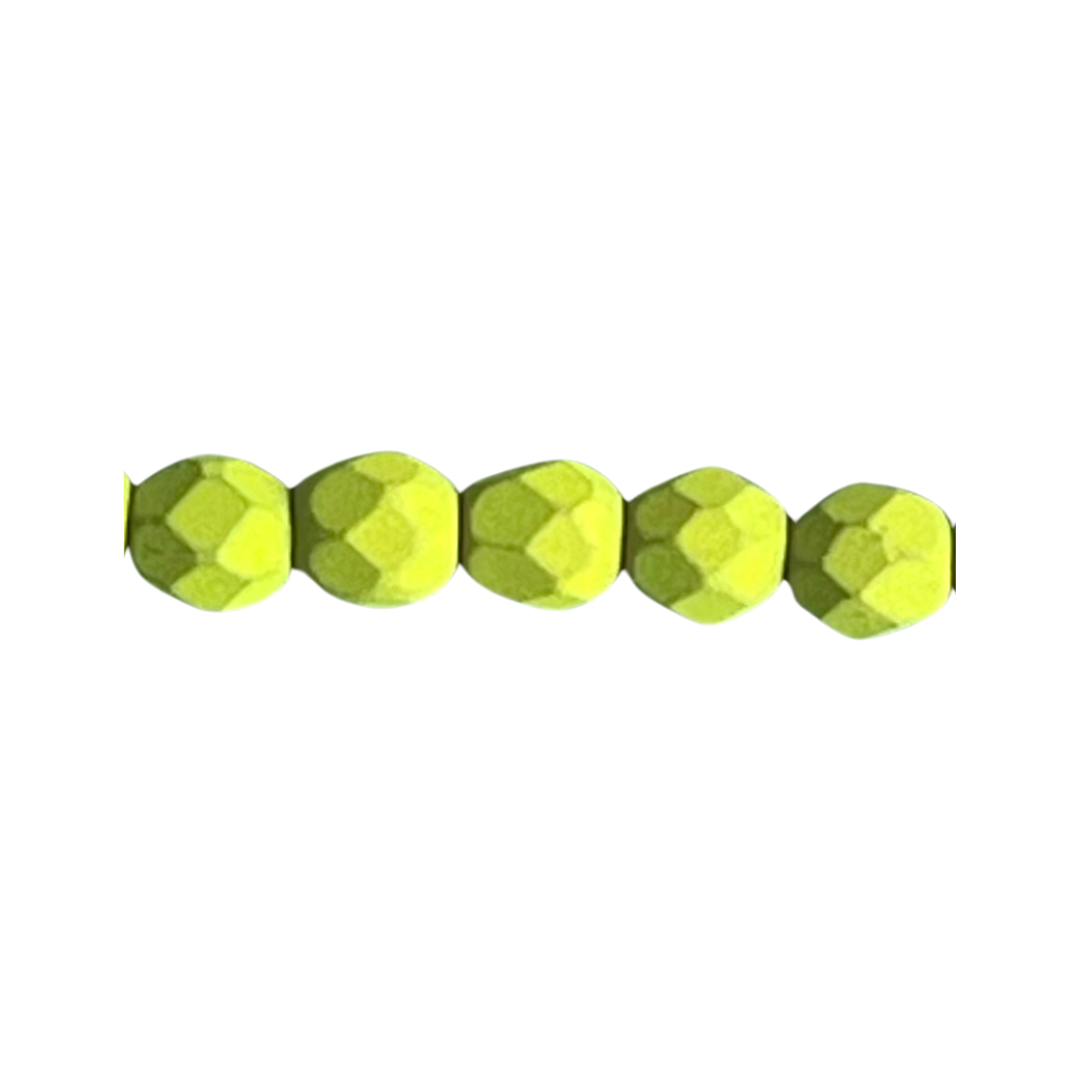 FirePolish 4mm Saturated Chartreuse 50bds - Image 1