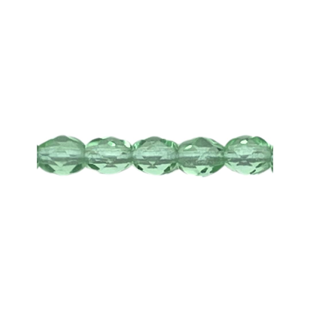 FirePolish 4mm Transparent Peridot 50bds - Image 1
