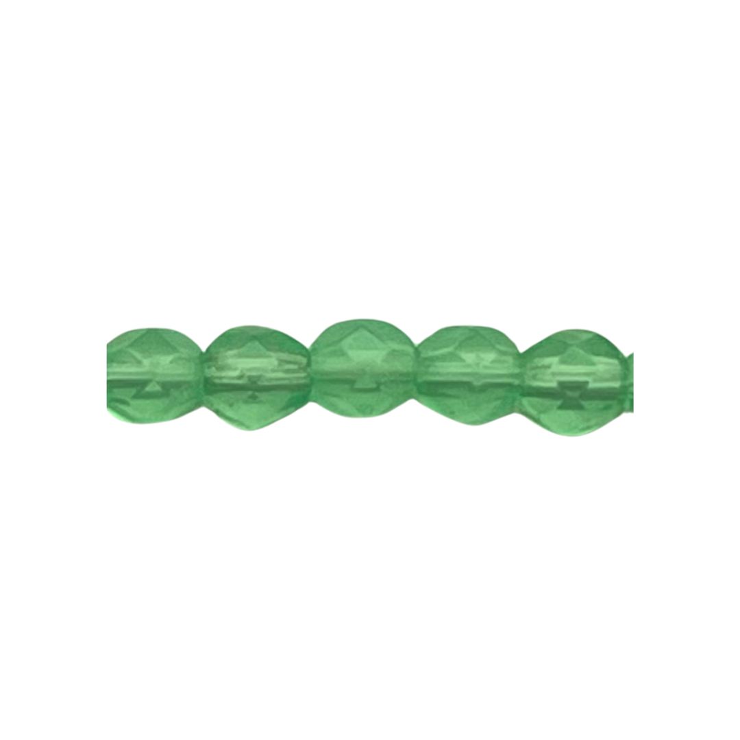 FirePolish 4mm Milky Lt Green 50bds/str - Image 1