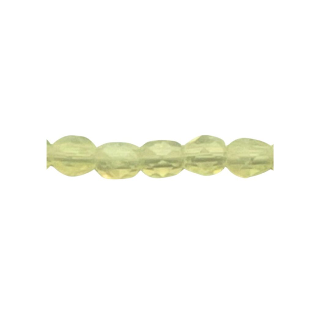 FirePolish 4mm Milky Jonquil 50bds
