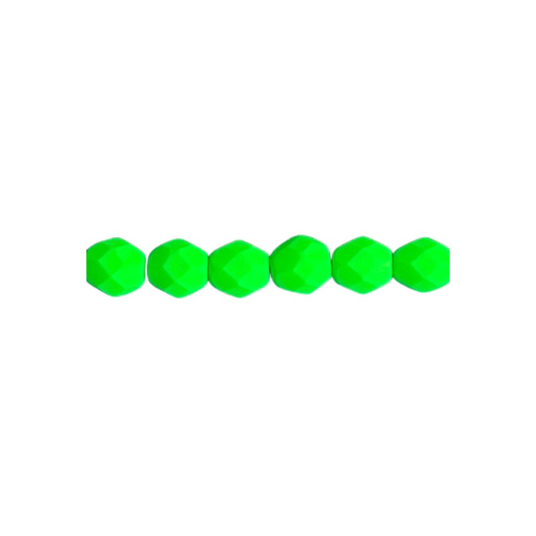 FirePolish 6mm Neon Green 25124 STR/25Bds - Image 1