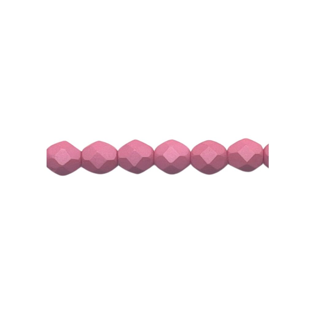 FirePolish 6mm Saturated Pink 25bds/str