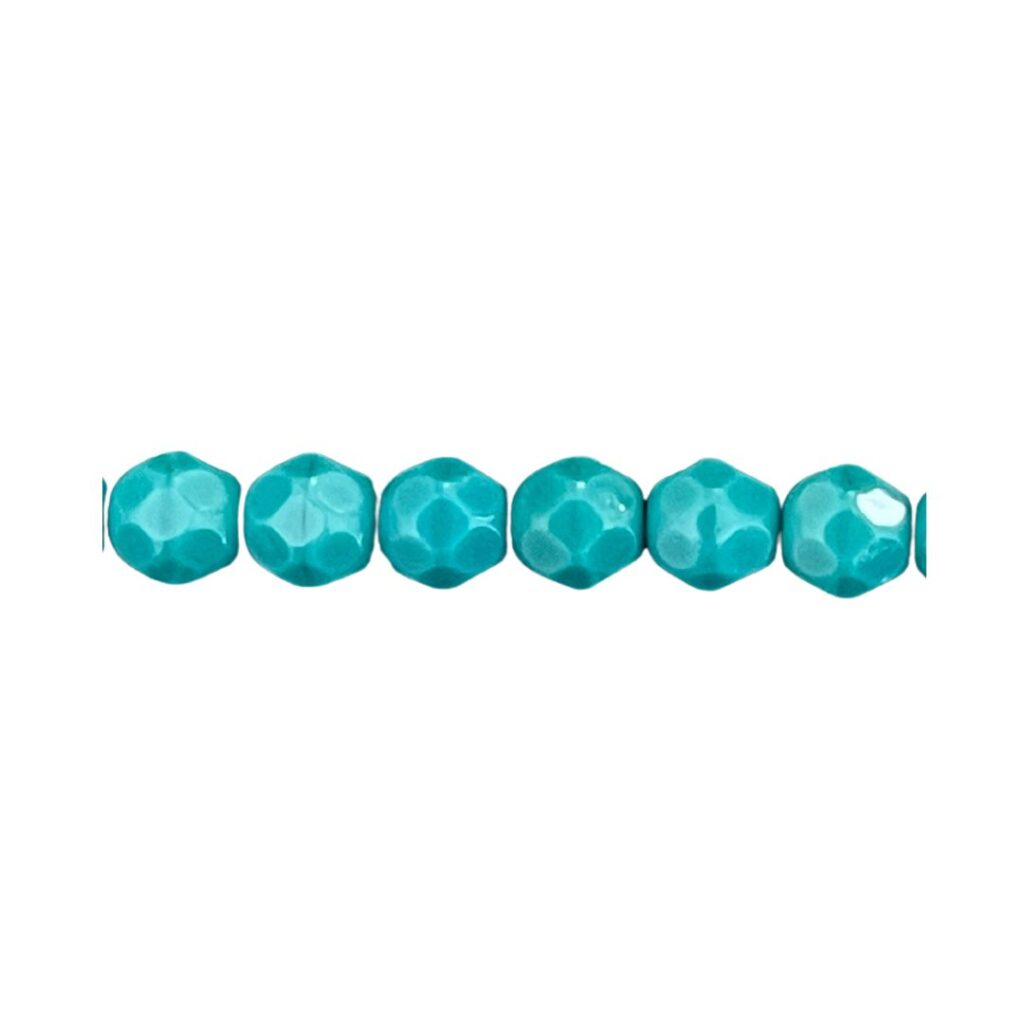 FirePolish 6mm Persian Turquoise 25bds/str