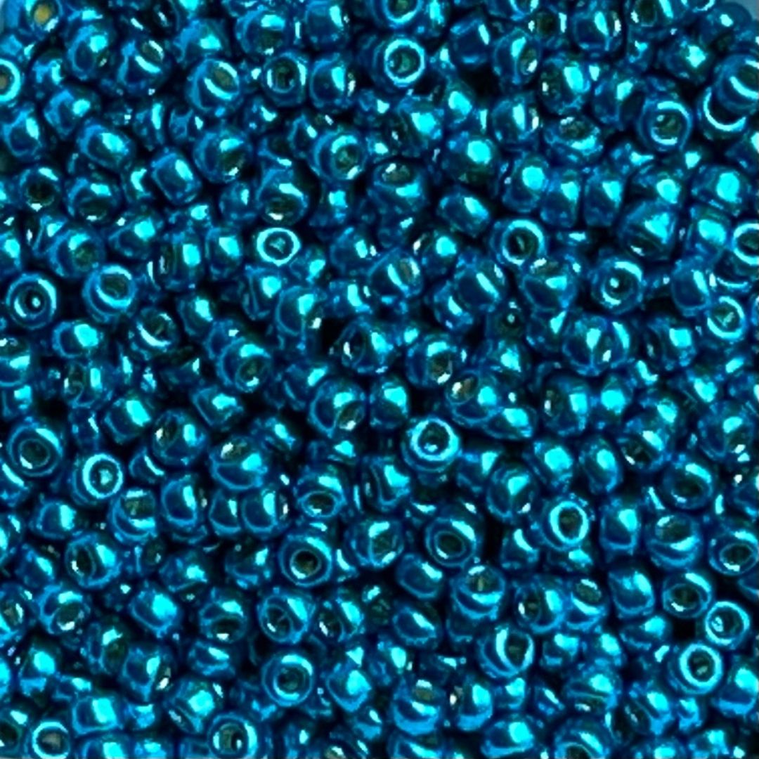 Rocalla Miyuki #11 Duracoat Galvanized Dk Capri Blue - Image 1