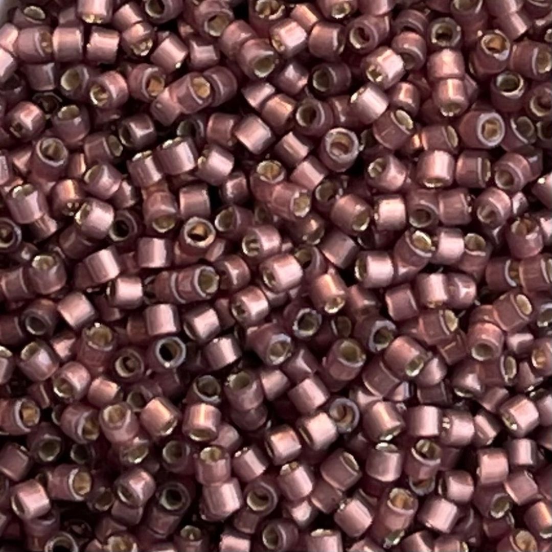 Delica Bead SilverLined Duracoat S/F Raisin - Image 1