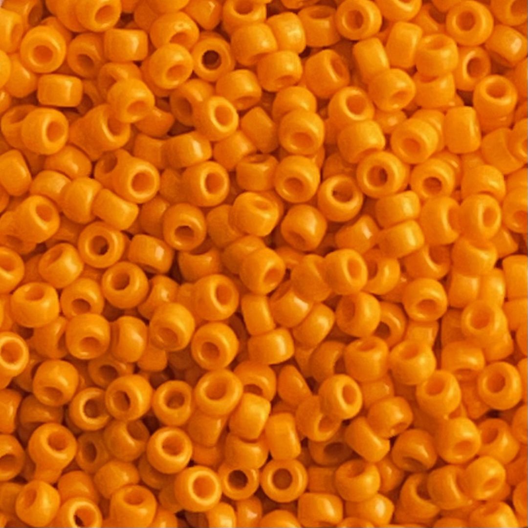 Rocalla Miyuki #11 Opaque Mandarin Orange - Image 1