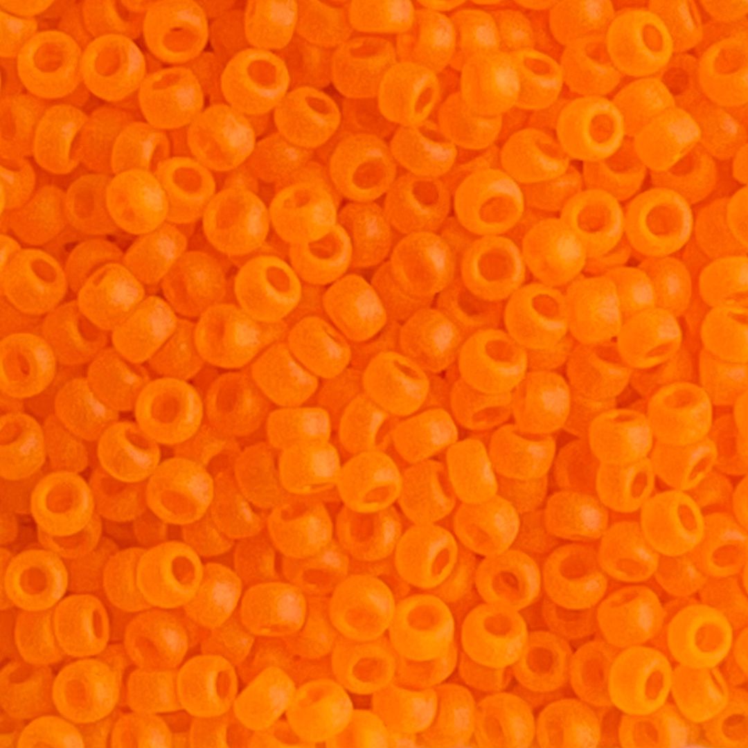 Rocalla Miyuki #11 Matte Transparent Orange - Image 1