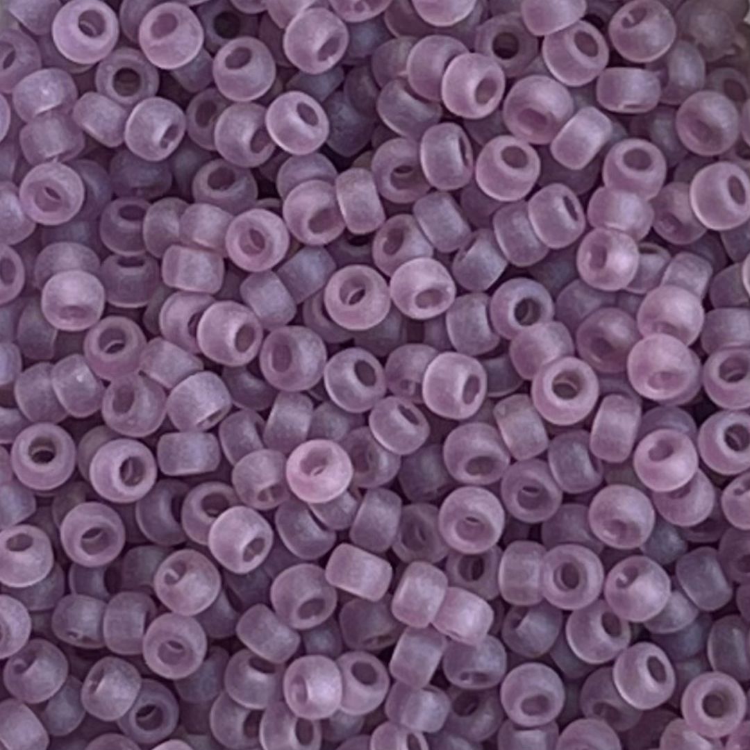 Rocalla Miyuki #11 Matte Transparent Smoky Amethyst - Image 1