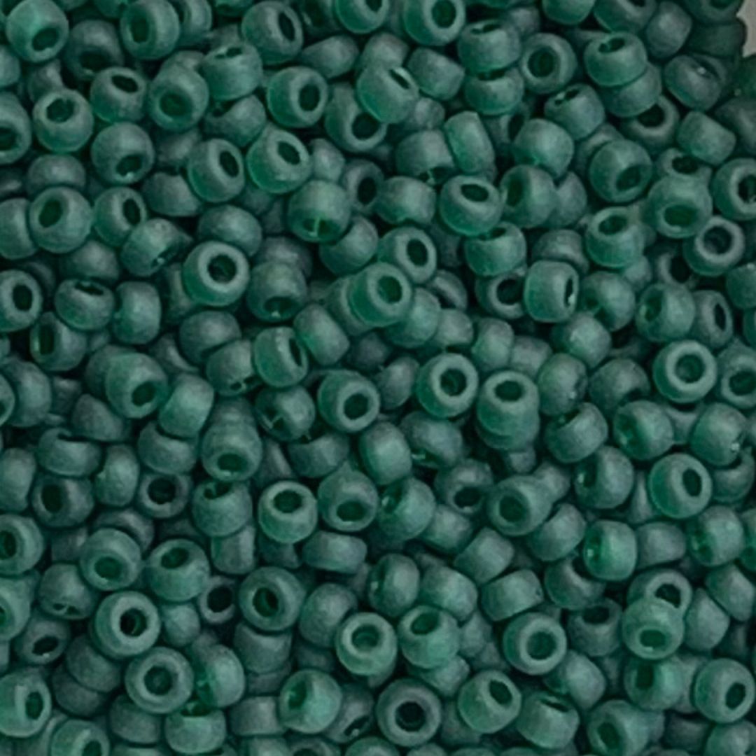 Rocalla Miyuki #11 Matte Transparent Emerald - Image 1