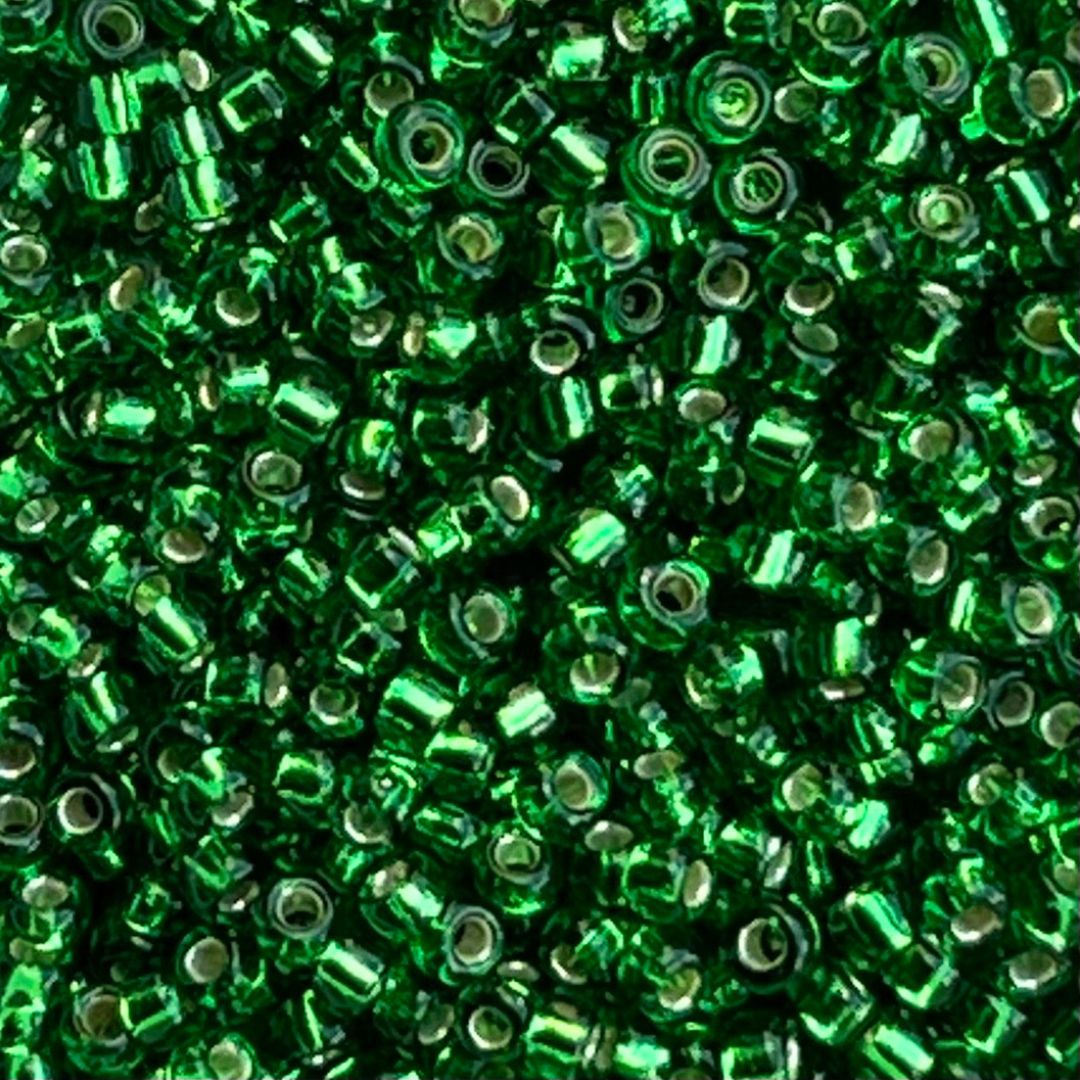 Rocalla Miyuki #11 SilverLined Green - Image 1