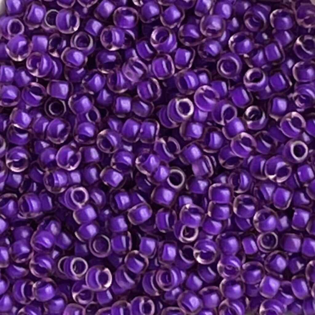 Rocalla Miyuki #11 Semi-Matte Violet lined