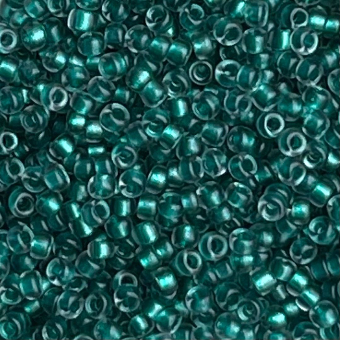 Rocalla Miyuki #11 Emerald Lined LT Gray - Image 1