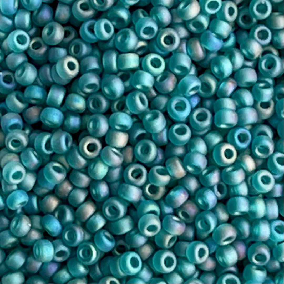 Rocalla Miyuki #11 Matte Transparent Teal Ab - Image 1