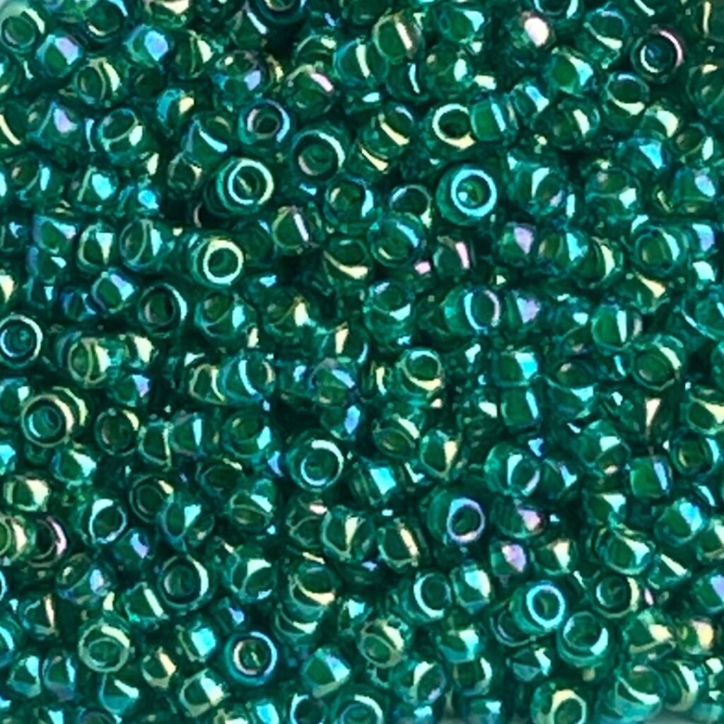 Rocalla Miyuki #11 Emerald Lined Aqua
