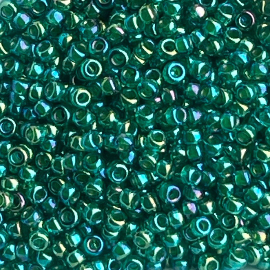 Rocalla Miyuki #11 Emerald Lined Aqua - Image 1