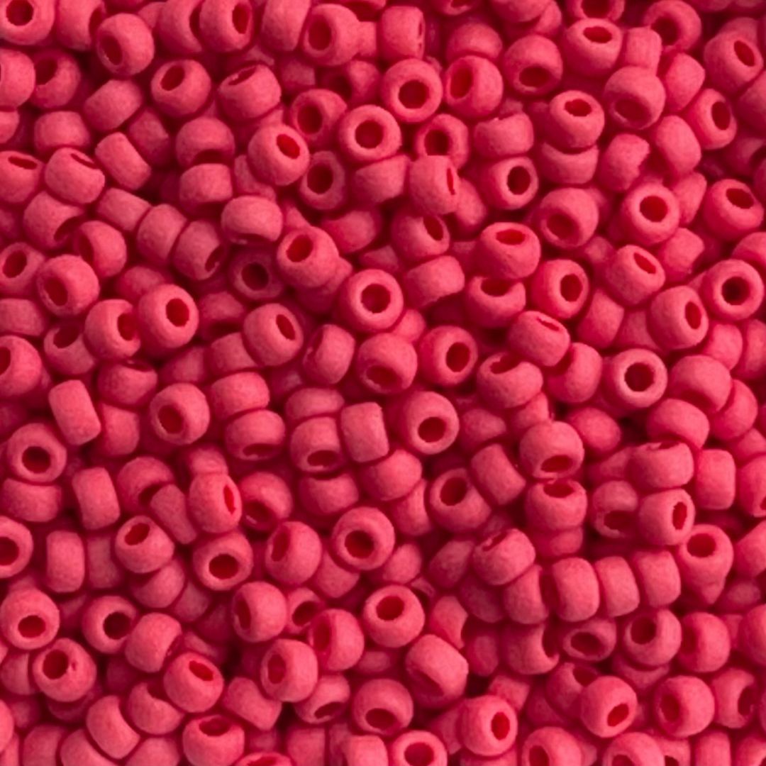 Rocalla Miyuki #11 Matte Opaque Red - Image 1