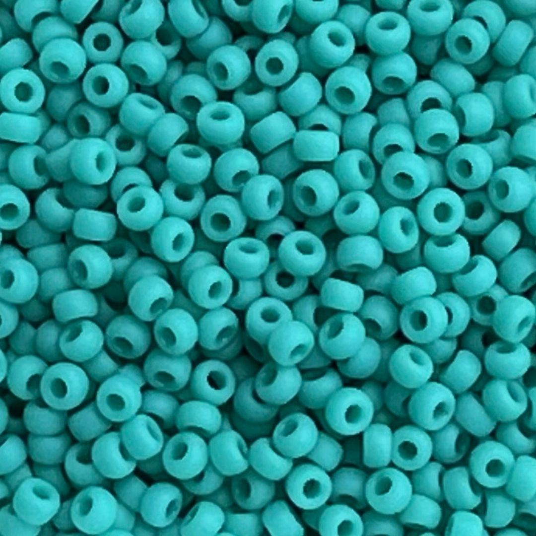 Rocalla Miyuki #11 Matte Opaque Turquoise - Image 1