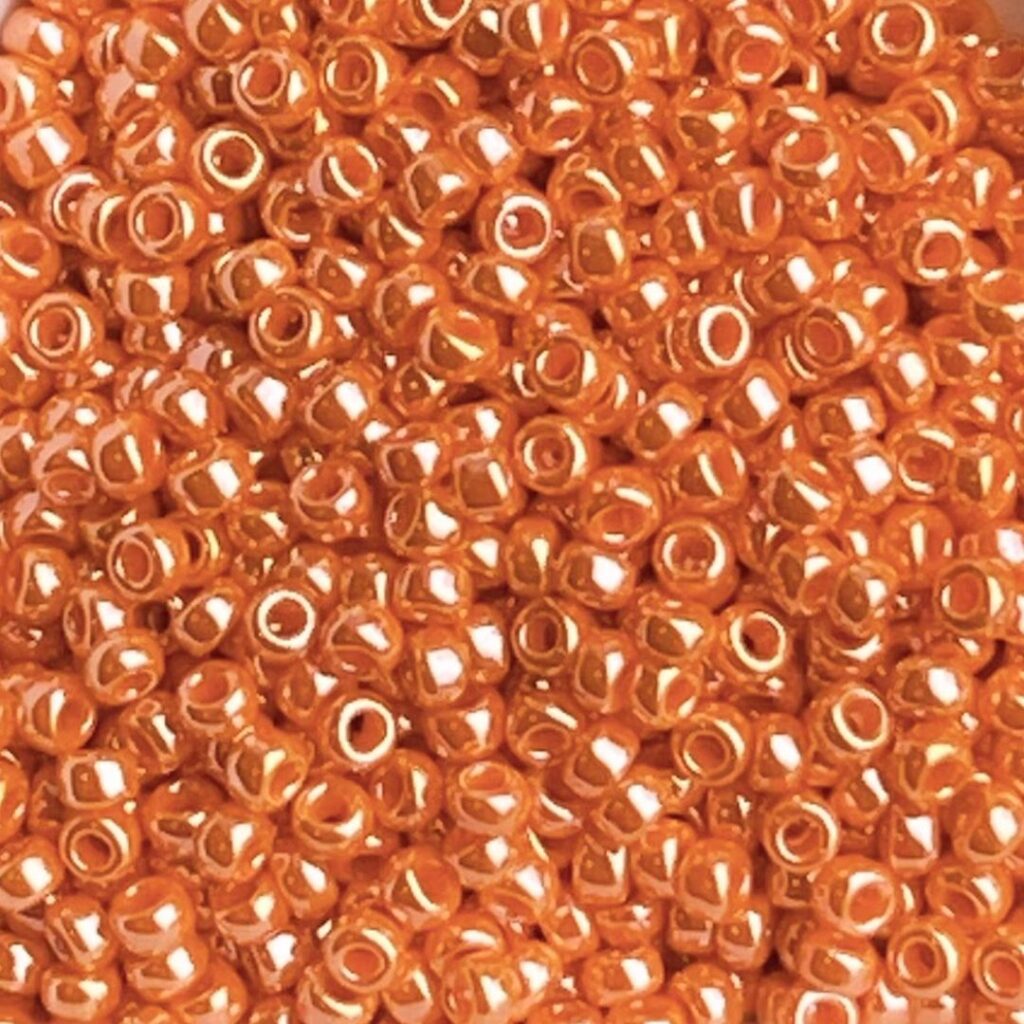 Rocalla Miyuki #11 Opaque LT Orange Luster