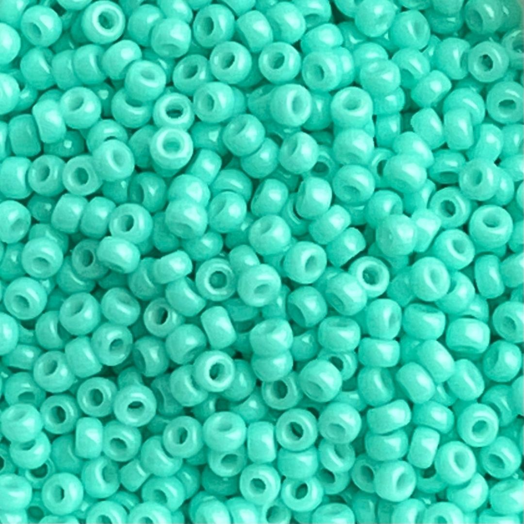 Miyuki Rocalla #11 Duracoat Opaque Dyed Seafoam - Image 1