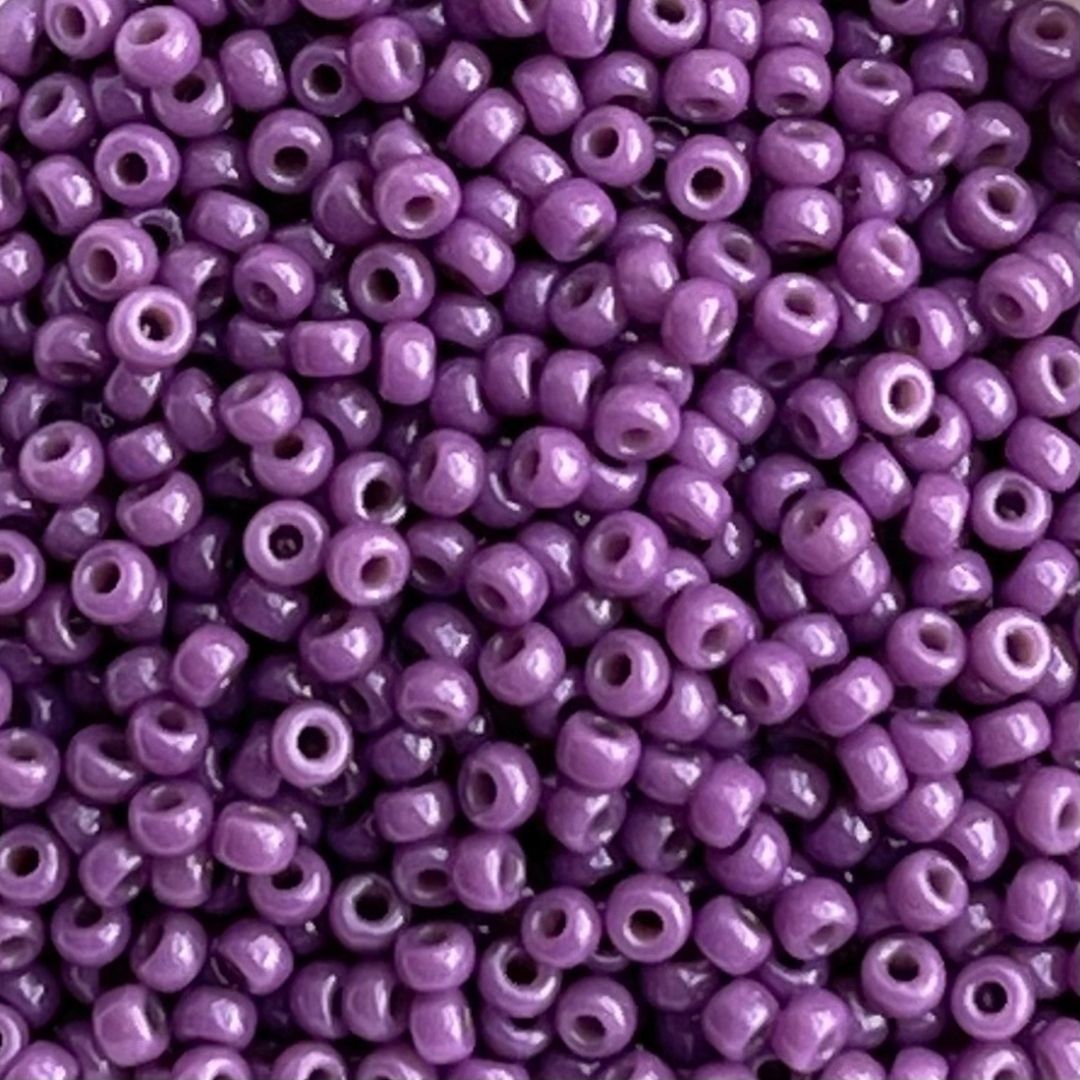 Miyuki Rocalla #11 Duracoat Opaque Dyed Dk Purple - Image 1