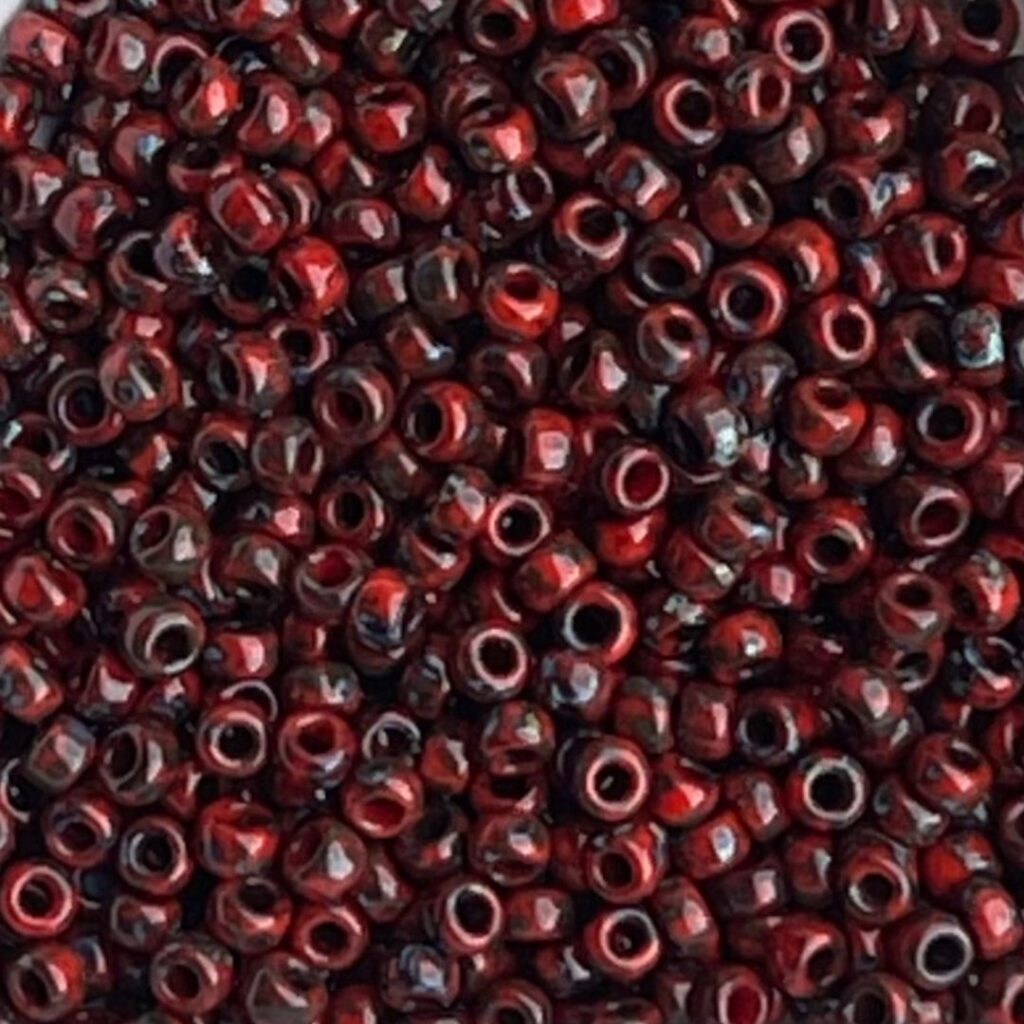 Rocalla Miyuki #11 Picasso Opaque Red Garnet Matte