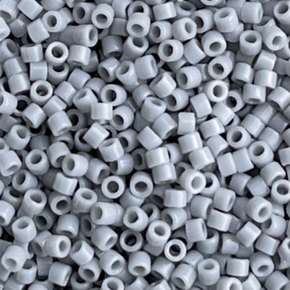 Delica Bead Opaque Ghost Gray