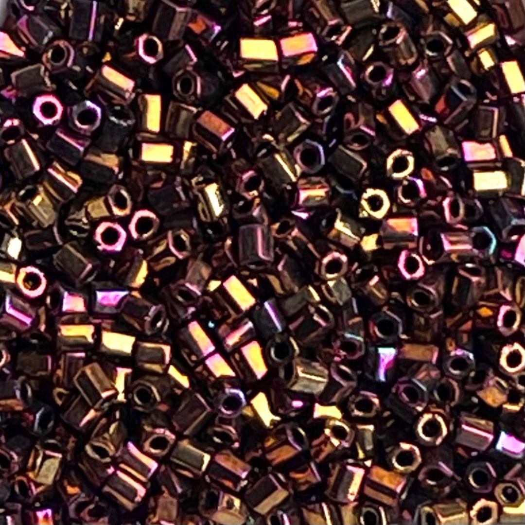 Rocalla Miyuki Hex #11 Metallic Gold Iris - Image 1