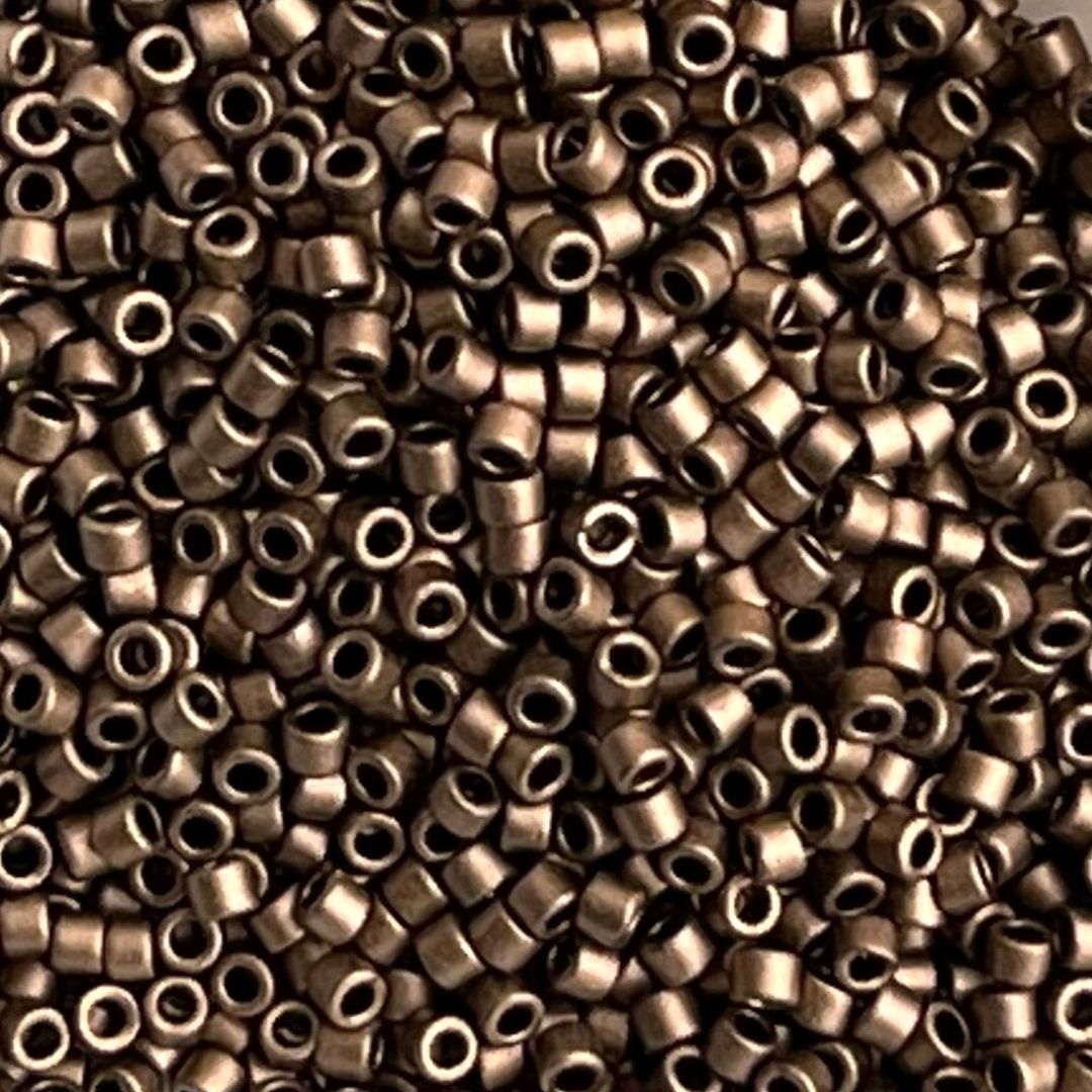 Delica Bead Matte Metallic Gold - Image 1