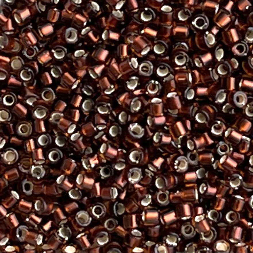 Delica Bead SilverLined Glazed Dk Rootbeer