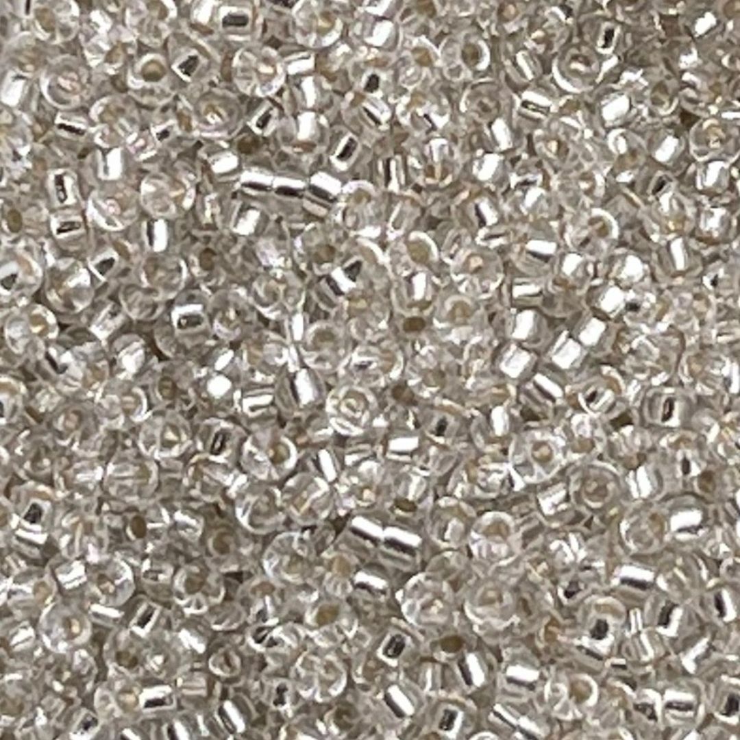 Rocalla Miyuki #15 SilverLined Crystal - Image 1