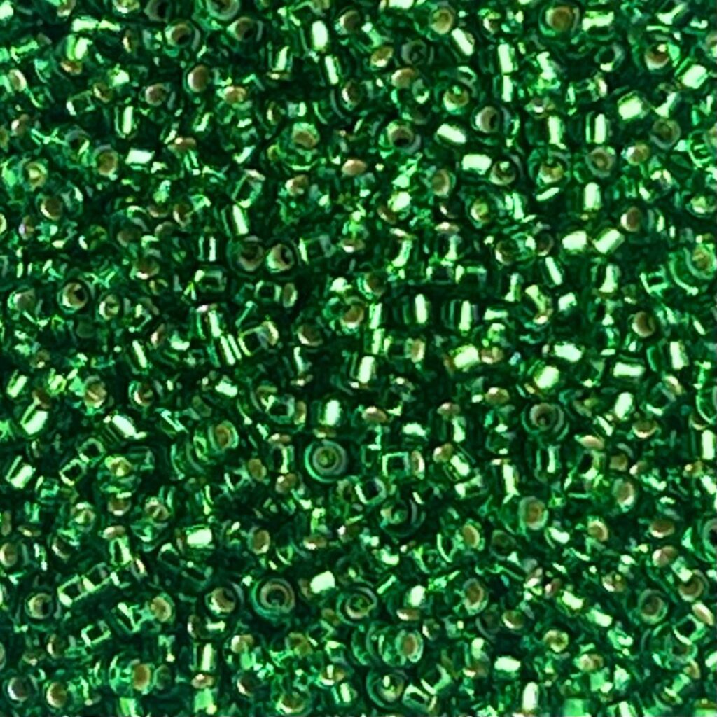 Rocalla Miyuki #15 SilverLined Green