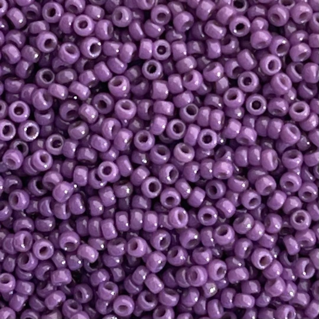 Rocalla Miyuki #15 Duracoat Opaque Dyed Dark Purple - Image 1