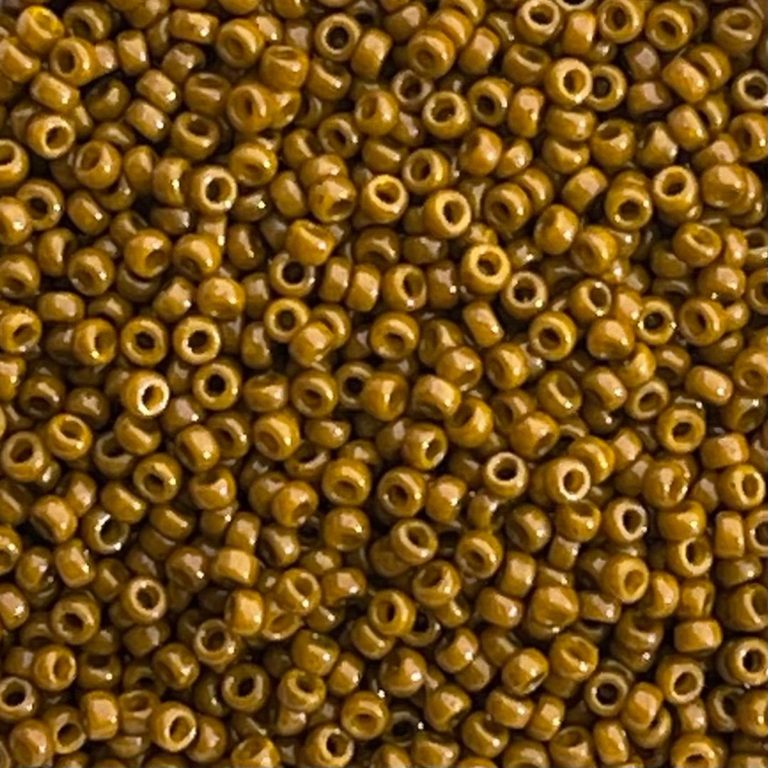 Rocalla Miyuki #15 Duracoat Opaque Dyed Olive - Image 1