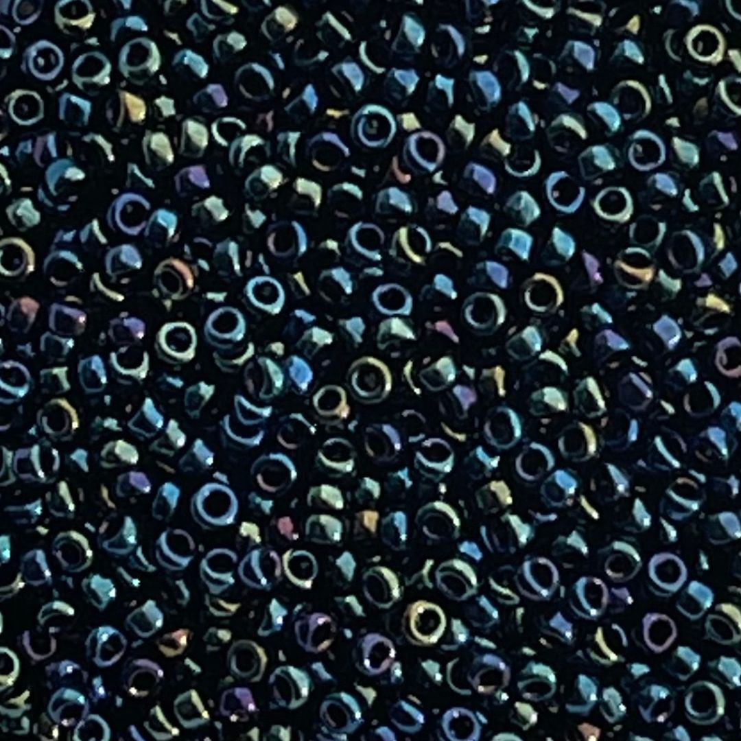 Rocalla Miyuki #15 Metallic Dark Blue Iris - Image 1