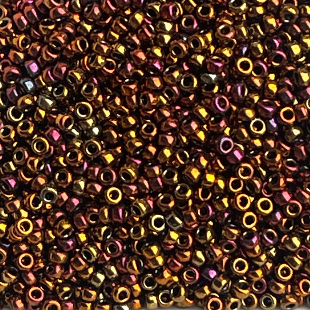 Rocalla Miyuki #15 Metallic Gold Iris - Image 1