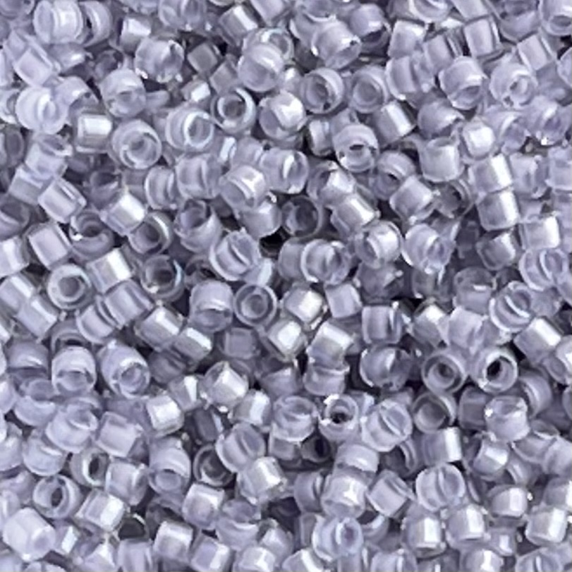 Delica Bead Lined Pale Lavender AB