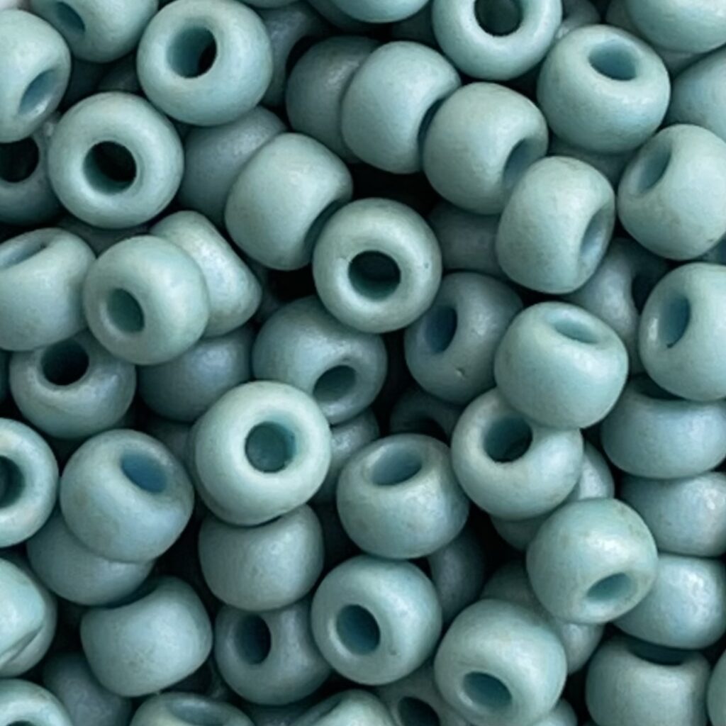 Rocalla Miyuki #6 Fancy Frosted Pale Seafoam