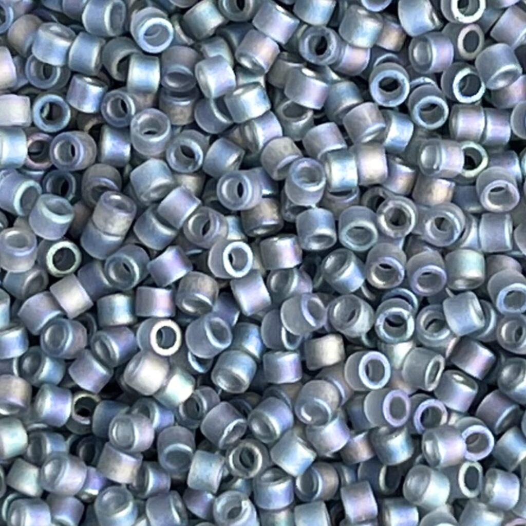 Delica Bead Matte Gray AB